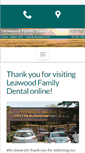 Mobile Screenshot of leawoodfamilydental.com